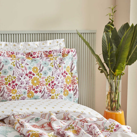 Karaca Home Nido 100% Baumwolle Doppelbett Duvet-Pike Set Multicolor