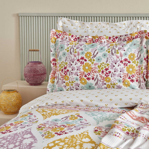 Karaca Home Nido 100% Baumwolle Doppelbett Duvet-Pike Set Multicolor