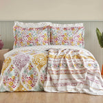 Karaca Home Nido 100% Baumwolle Doppelbett Duvet-Pike Set Multicolor