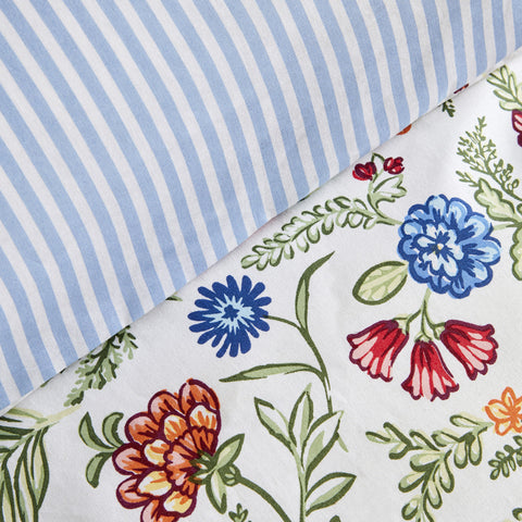 Karaca Home sasha 100% baumwolle doppelbett bettwäsche und tagesdecke set multicolor