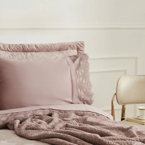 Karaca Home Valeria Elite 8-teiliges Hochzeitspakete Altrosa