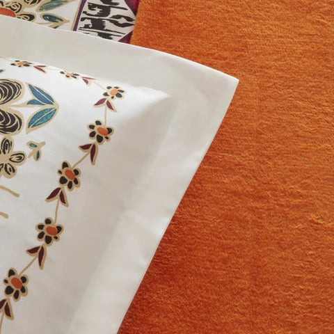 Karaca Home Runa 100% Baumwolle Doppelbett Bettwäsche Set mit Decke