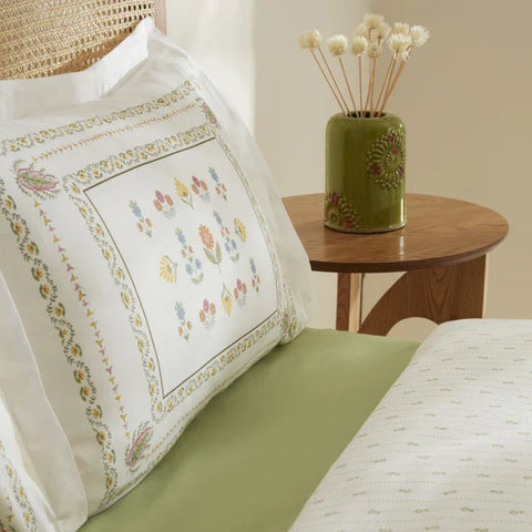 Karaca Home Arty 100% Baumwolle Doppelbett Bettwäsche und Decken Set