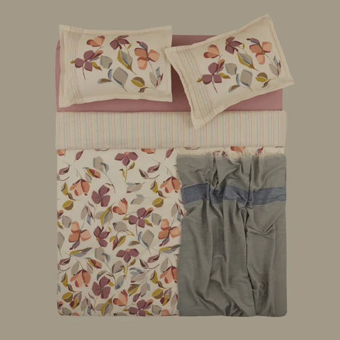 Karaca Home Piko Doppelbett Bettwäsche und Decken Set