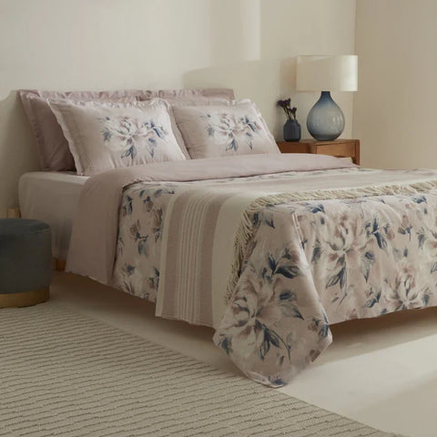 Karaca Home Kendra Doppelbett Bettwäsche und Decken Set