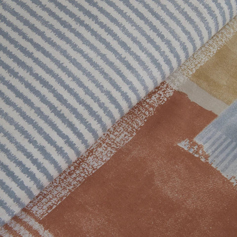 Karaca Home Simon 100% Baumwolle Doppelbett Bettwäsche und Decken Set