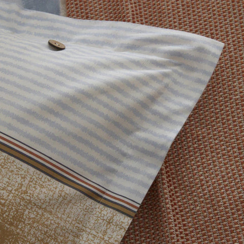 Karaca Home Simon 100% Baumwolle Doppelbett Bettwäsche und Decken Set