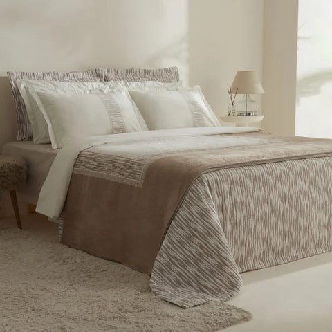 Karaca Home Eternal Doppelbett Winter Hochzeitsset Kaffee