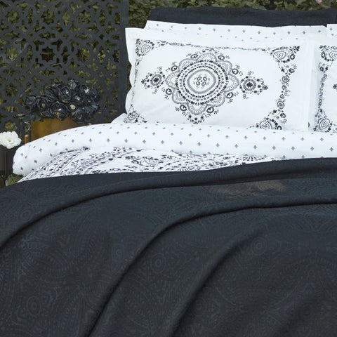 Karaca Home Orian Doppelbett Nish Set Schwarz