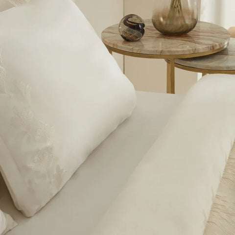 Karaca Home Ruby Doppelbett Duvet Set Ecru
