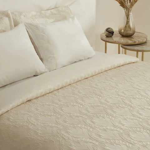 Karaca Home Ruby Doppelbett Duvet Set Ecru