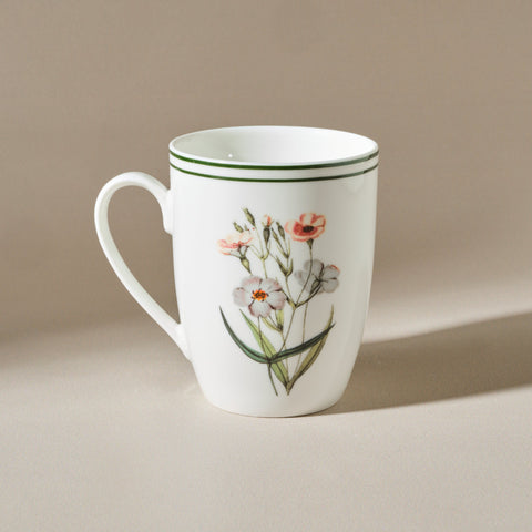 Karaca Little Garden Tasse 250 ml Weiß