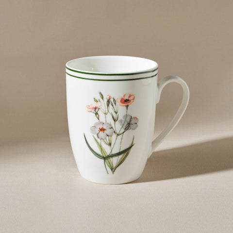Karaca Little Garden Tasse 250 ml Weiß