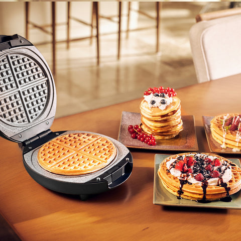 Karaca Funday Rosegold Waffelmaschine mit herausnehmbaren Platten, 1000W