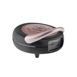 Karaca Funday Rosegold Waffelmaschine mit herausnehmbaren Platten, 1000W