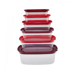 Karaca Vicks Red Velvet 6-teiliges Lagerbehälter