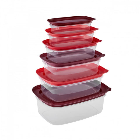 Karaca Vicks Red Velvet 6-teiliges Lagerbehälter