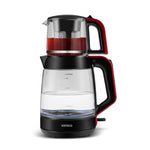 Karaca Glass Tea XL 2in1 Teemaschine Imperial Red