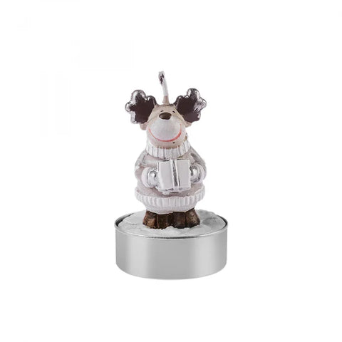 Karaca Home New Year Rentier 3er Teelichtkerze 14x9,3x6 cm