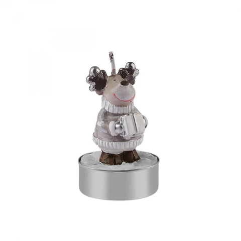 Karaca Home New Year Rentier 3er Teelichtkerze 14x9,3x6 cm