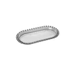 Karaca Rory Anthrazit Glas-Kuchenschale, 25 cm