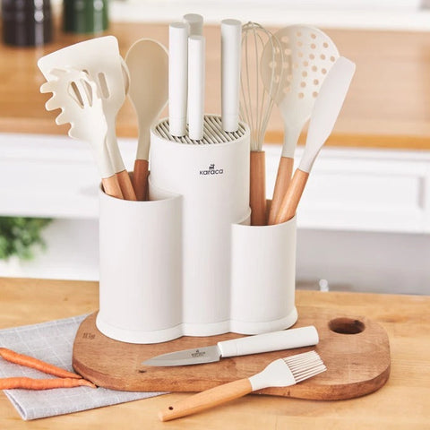 Karaca Burby Creme 14-teiliges Messer-Set
