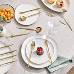 Karaca Bella Gold Besteck Set für 6 Personen, 24 Teilig