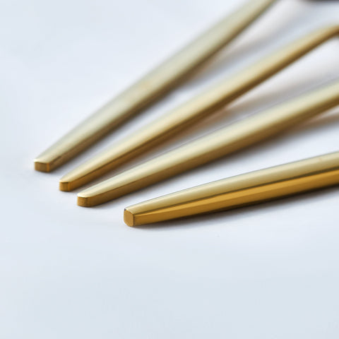 Karaca Bella Gold Besteck Set für 6 Personen, 24 Teilig