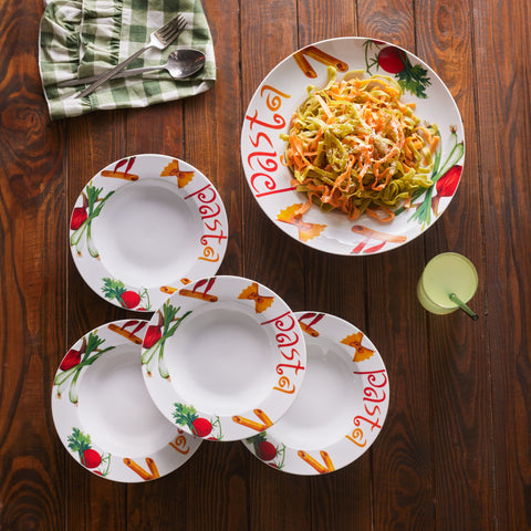 Karaca Sicilia 5 Teiliges 4 Personen Pasta Set