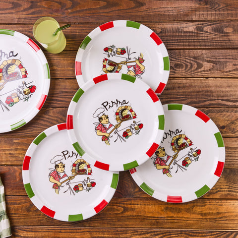 Karaca Napoly 5-teiliges 4-Personen Pizza-Set
