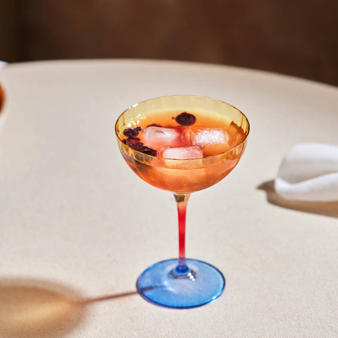 Karaca Bettle Gelbes Martini und Eisdessertglas