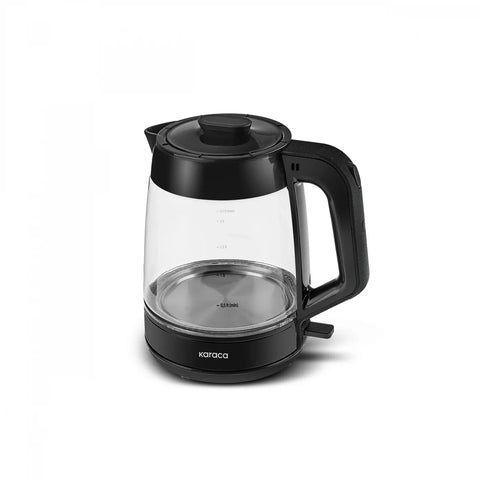 Karaca Glass Tea XL 2 in 1 Glas-Teemaschine Shiny Black