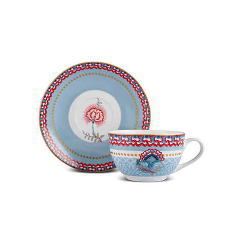 Karaca Forever Bone Spello 26-Teiliges 6-Personen Frühstücksset Blau