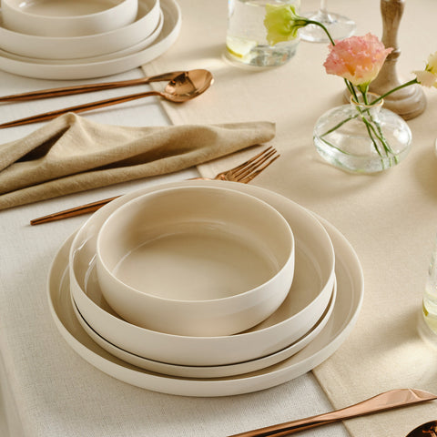 Karaca Earth Collection Finesse 24-teiliges Tafelset für 6 Personen Beige