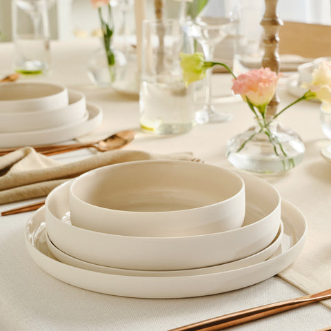 Karaca Earth Collection Finesse 24-teiliges Tafelset für 6 Personen Beige