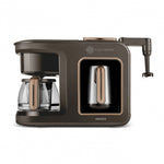 Karaca Hatır Plus Barista Steel 6 in 1 Sprechende Türkische Kaffee-Maschine Walnut Brown