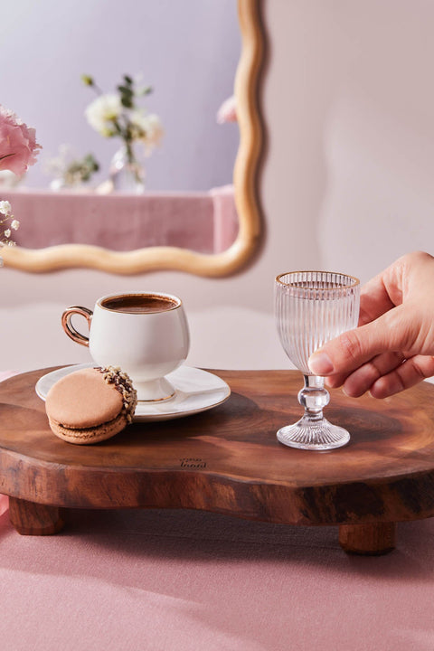 Karaca Rocco 6-Teilige Kaffeehausgläser Gold