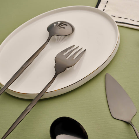 Karaca Orion Schwarz 7-teiliges Service-Set