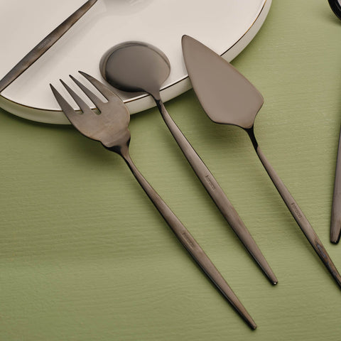 Karaca Orion Schwarz 7-teiliges Service-Set