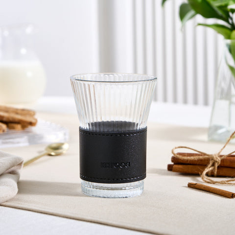 Karaca Leder Cool Touch Latte Glas 210 Ml Schwarz
