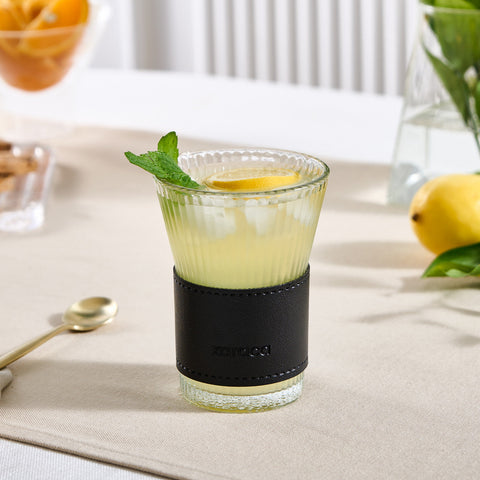 Karaca Leder Cool Touch Latte Glas 210 Ml Schwarz