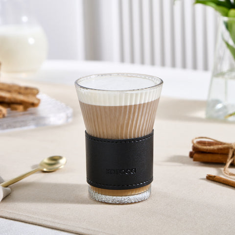 Karaca Leder Cool Touch Latte Glas 210 Ml Schwarz