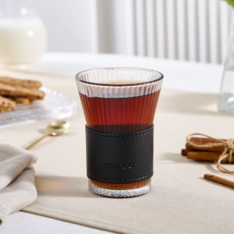 Karaca Leder Cool Touch Latte Glas 210 Ml Schwarz