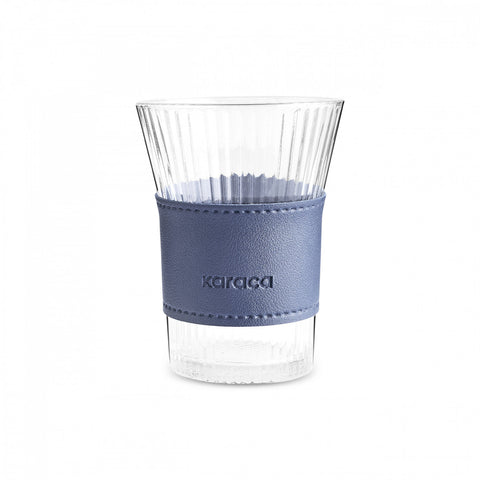 Karaca Leder Cool Touch Latte Glas 210 Ml Marineblau