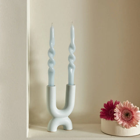 Karaca Home Spiralkerze  blau 2 teile