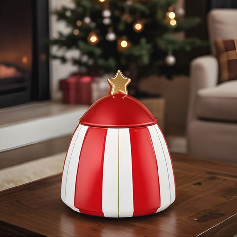 Karaca New Year 25 Candy Stripe 14 cm Vorratsbehälter