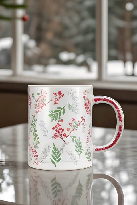 Karaca New Year 25-Steine Tasse mit Henkel, 400 ml
