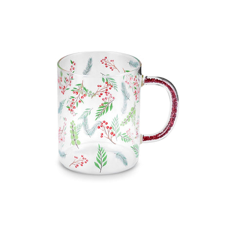 Karaca New Year 25-Steine Tasse mit Henkel, 400 ml