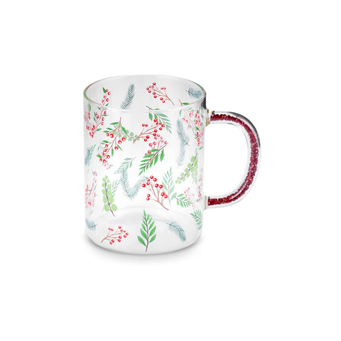 Karaca New Year 25-Steine Tasse mit Henkel, 400 ml