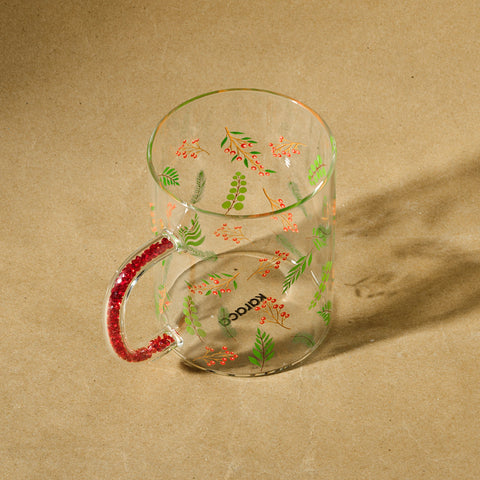 Karaca New Year 25-Steine Tasse mit Henkel, 400 ml